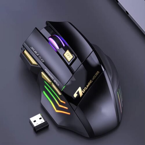 Souris Gamer 7D Sans Fil – Haute Précision & Double Connexion