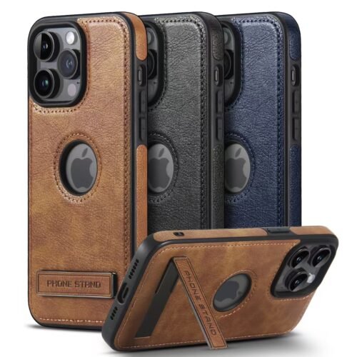 Weixin Image_20250730091409 Coque de Protection iPhone avec Support – Style Cuir Élégant