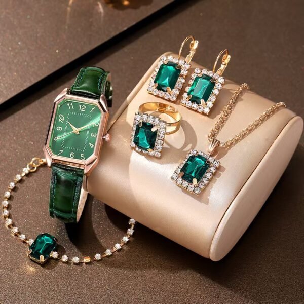 Montre Femme Élégante avec Parures 5 pièces