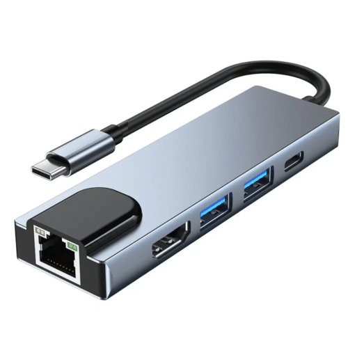 Weixin Image_20251216211651_304_35 Hub USB-C Multifonction 5-en-1 avec Ethernet Gigabit & HDMI 4K