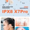 Casque Bluetooth à Conduction Osseuse X7 Pro – Bluetooth 5.4 | IPX8 | Édition 2025